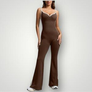 NWT Stretchy Flare Leg Shaper Onsie Jumpsuit